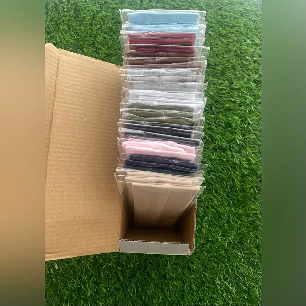 30 Pcs Multicolored Workout Stretchy Cloth Headbands Non Slip Yoga Sports Hair .